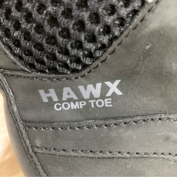 Hawx Men’s Black Work Gear Boots with Comp Toe and Durable Rubber Sole Size 11D - Picture 4 of 10